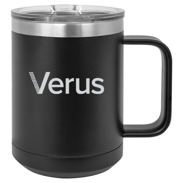   - 15 Oz. Polar Camel Stainless Steel Vacuum Insulated Handle Mug Thumbnail